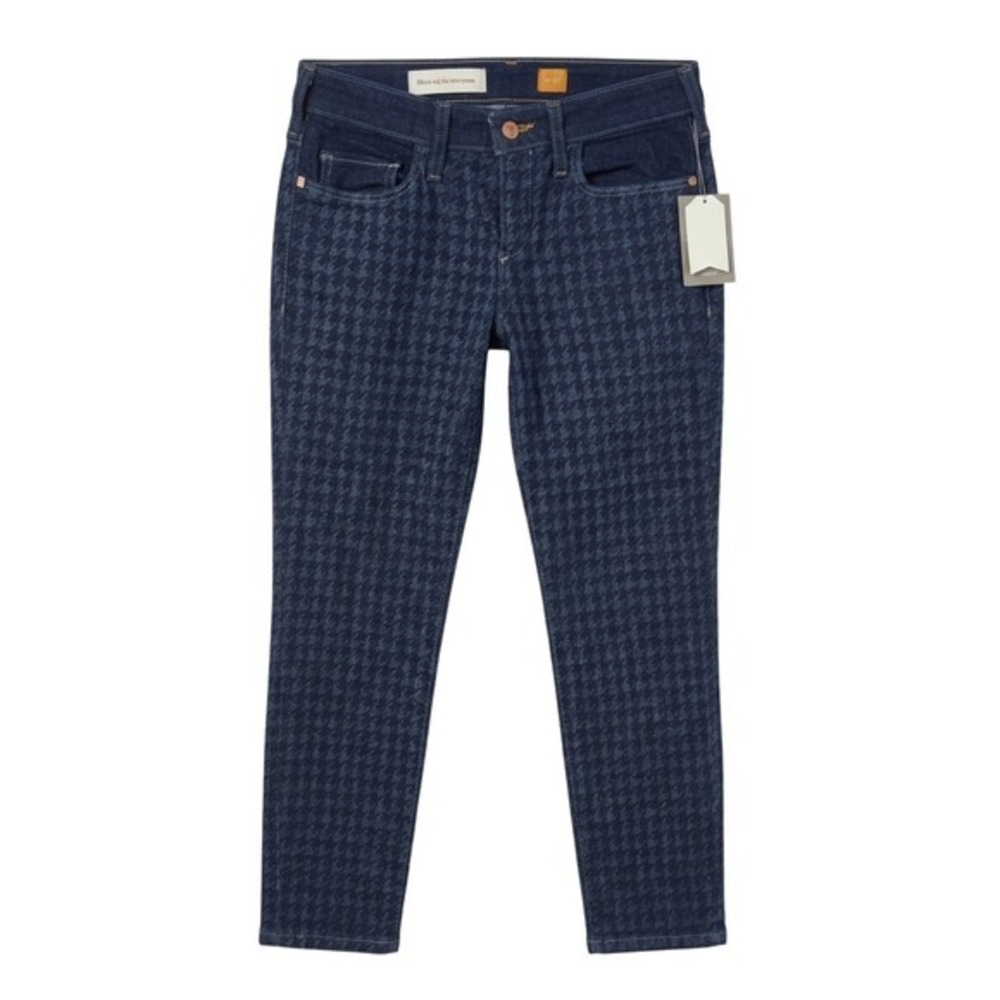 NWT Pilcro and the Letterpress Anthropologie Houndstooth Serif Legging Jeans 27